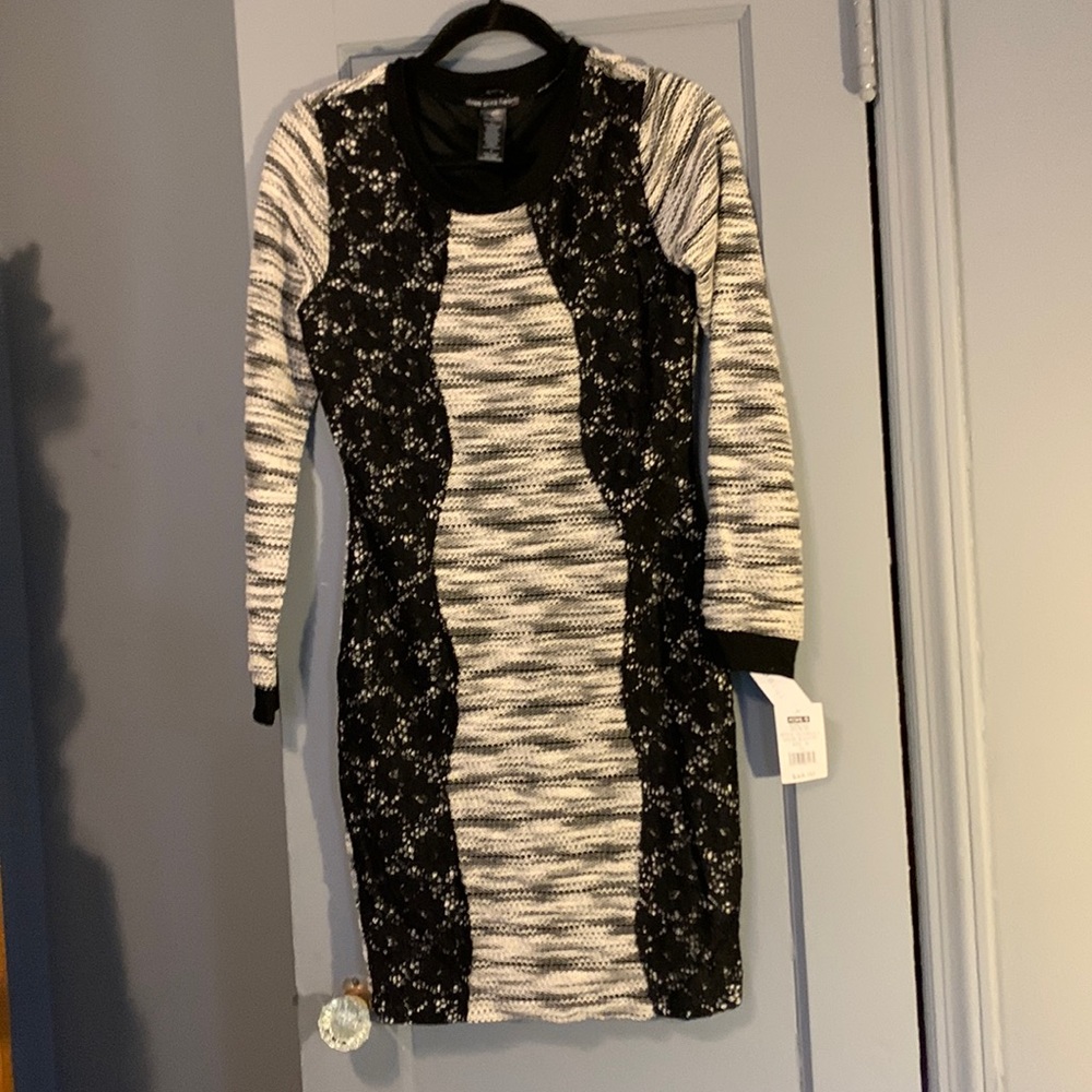 Three pink hearts Long sleeve dress